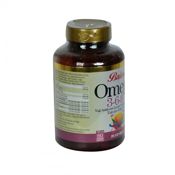 Balen Omega 3-6-9 1585 Mg x 60 Yumuşak Kapsül EPA-18 DHA-12 - 5