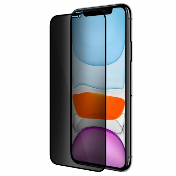Buff iPhone 11 Pro Max/Xs Max 5D Privacy Ekran Koruyucu - 2