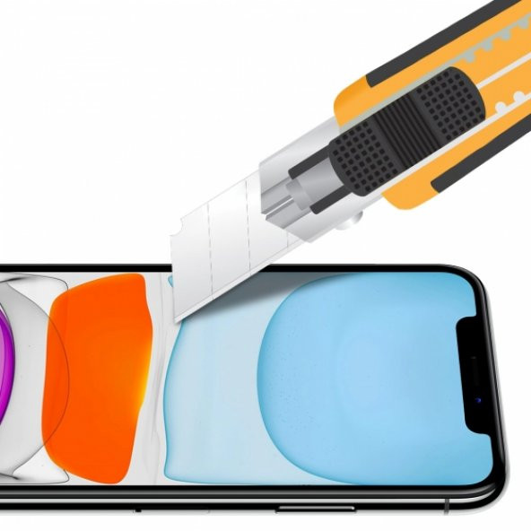 Buff iPhone 11/XR 5D Privacy Ekran Koruyucu - 4