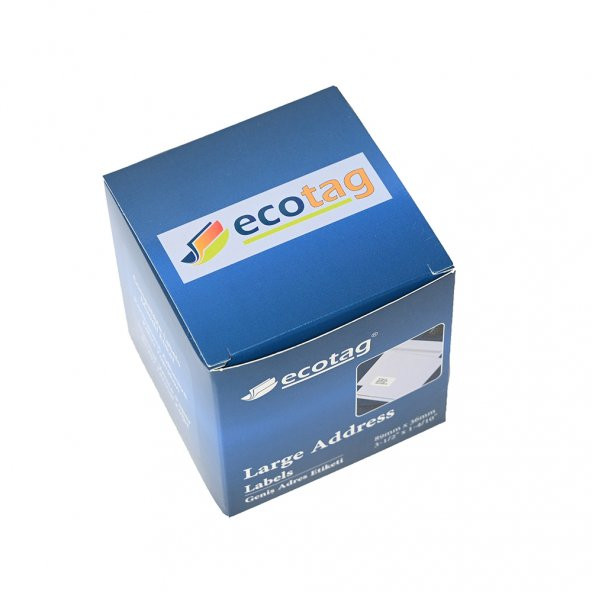 Ecotag Dymo Lw Muadili Geniş Adres Etiketi Şeffaf 89 mm x 36 mm - 2
