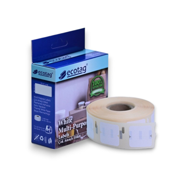 Ecotag Dymo Lw Muadili Çok Amaçlı Etiket İki Yüz 13 mm x 25 mm - 2000 Adet - 3