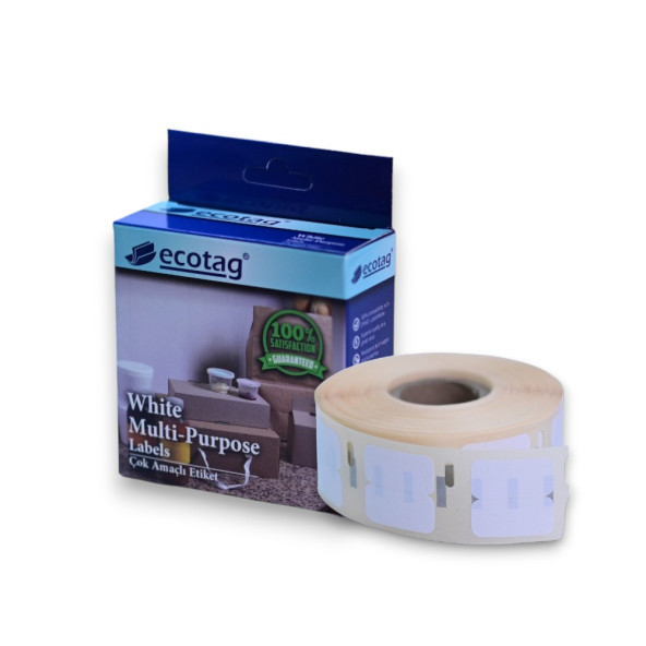 Ecotag Dymo Lw Muadili Çok Amaçlı Etiket İki Yüz 13 mm x 25 mm - 2000 Adet - 4