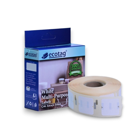 Ecotag Dymo Lw Muadili Çok Amaçlı Etiket İki Yüz 13 mm x 25 mm - 2000 Adet - 6