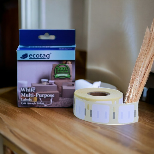 Ecotag Dymo Lw Muadili Çok Amaçlı Etiket Kare 25 mm x 25 mm 750 Ad - 2