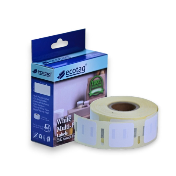 Ecotag Dymo Lw Muadili Çok Amaçlı Etiket Kare 25 mm x 25 mm 750 Ad - 3
