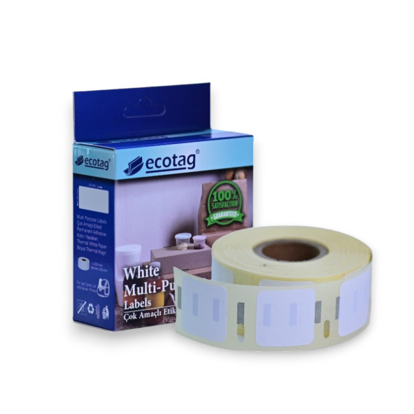 Ecotag Dymo Lw Muadili Çok Amaçlı Etiket Kare 25 mm x 25 mm 750 Ad - 5
