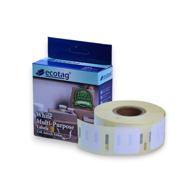 Ecotag Dymo Lw Muadili Çok Amaçlı Etiket Kare 25 mm x 25 mm 750 Ad - 6
