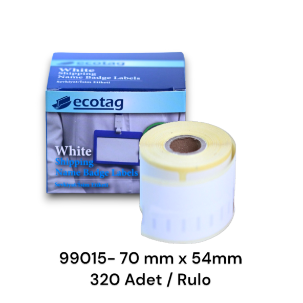 Ecotag Dymo Lw Muadili Disket Etiketi 70 mm x 54 mm - 99015-320 Adet - 2