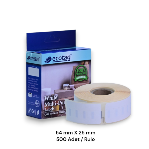 Ecotag Dymo Lw Muadili İade Adres Etiketi 54 mm x 25 mm 500 Adet