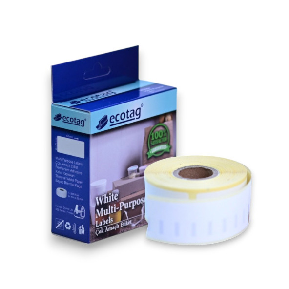 Ecotag Dymo Lw Muadili Adres Etiketi Küçük 89 mm x 28 mm 260 Adet - 2