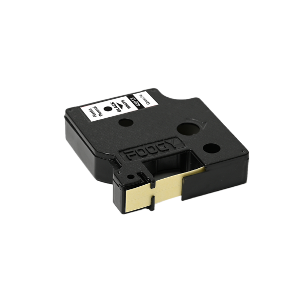 Foogy Dymo D1 Uyumlu Thermal Plastik Şerit Etiket Beyaz - 12 mm x 7 m - 45013 - 5