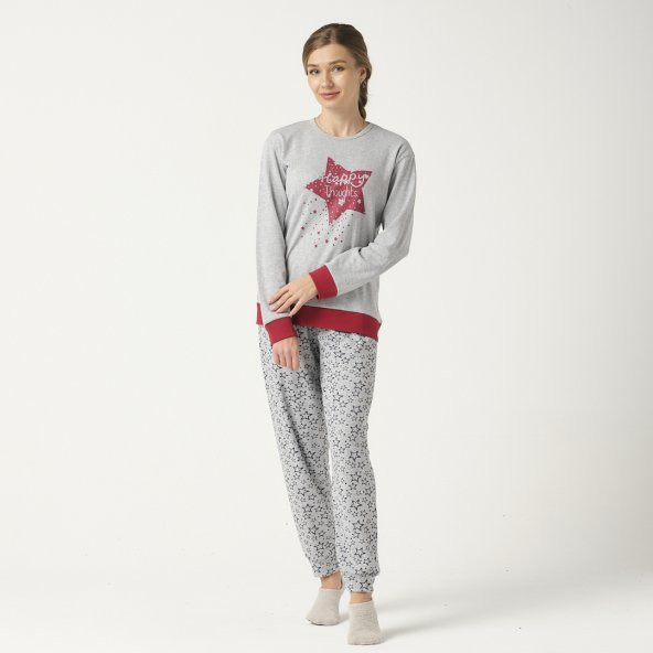 Aina - Kadın Uzun Kollu Pijama Takımı
