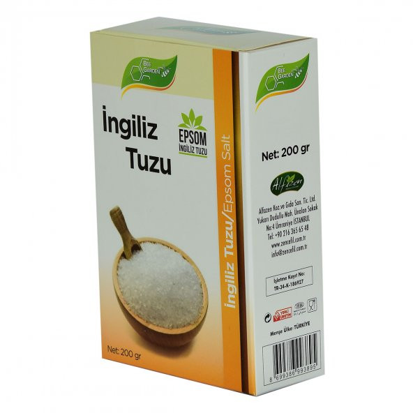 İngiliz Tuzu Yenilebilir Epsom Salt Magzenyum Sülfat 200 Gr - 3