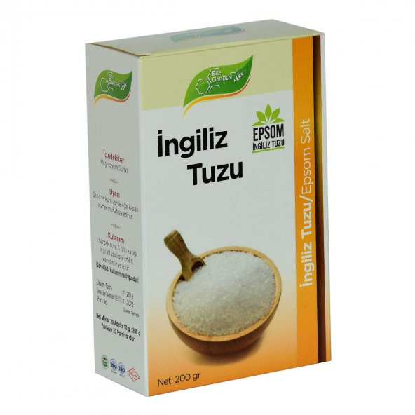 Bee Garden İngiliz Tuzu Yenilebilir Epsom Salt Magzenyum Sülfat 200 Gr - 4