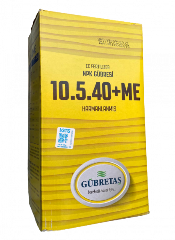 Gübretaş 10 5 40 + ME İz Elementli ( Bakır Demir Mangan Çinko ) Tamamı EDTA ile Şelatlı Amonyum ve Nıtrat Azotu Fosfor Potasyum Harmanlanmış Sebze ve Meyve Büyümesini Sağlayan Toz NPK Gübresi 5 Kg - 2