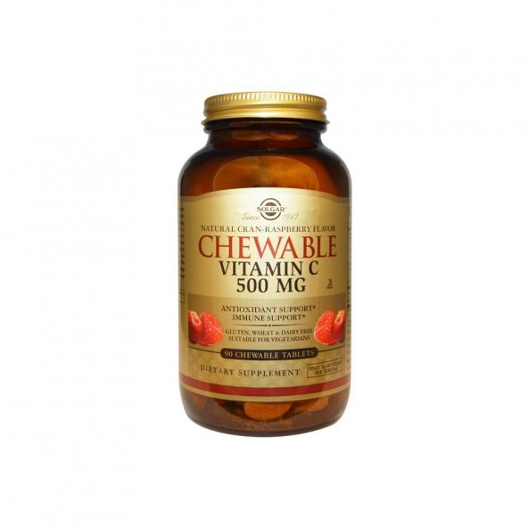 Solgar Chewable Vitamin C 500 Mg 90 Tablet (SKT:09/2023)