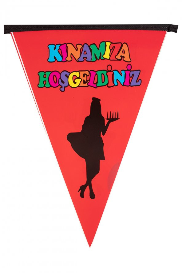 Kına Atölyesi Kınamıza Hoşgeldiniz Flaması - 2