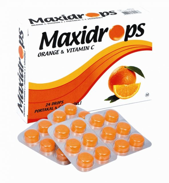 Maxidrops Portakal - C Vıtamınlı 24 Pastil
