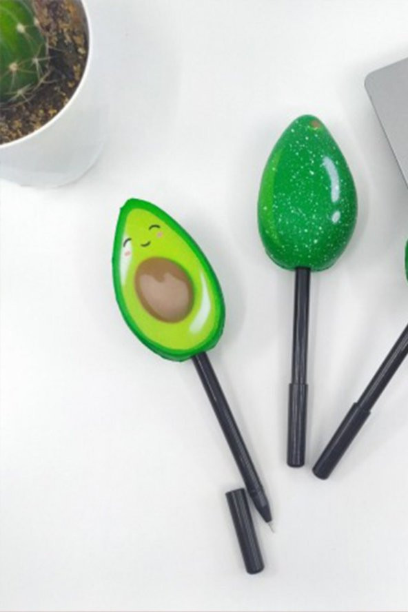 Avokado Squishy Kalem 18 cm Hediyelik Dekoratif Şık Sukuşi Kalem