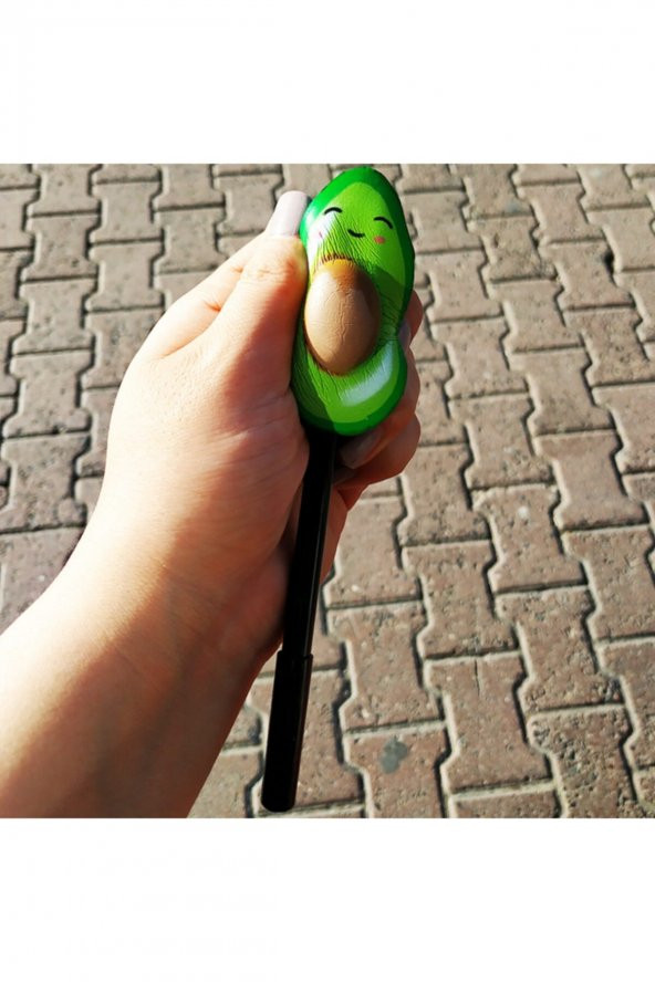 Avokado Squishy Kalem 18 cm Hediyelik Dekoratif Şık Sukuşi Kalem - 2