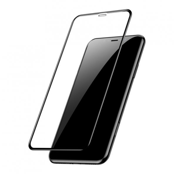 Bufalo iPhone 12 / 12 Pro Ekran Koruyucu Seramik Mat Nano 9D Tam Kaplama Siyah