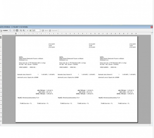 Fatura Yazdırma Programı + Stok + Kasa + Cari