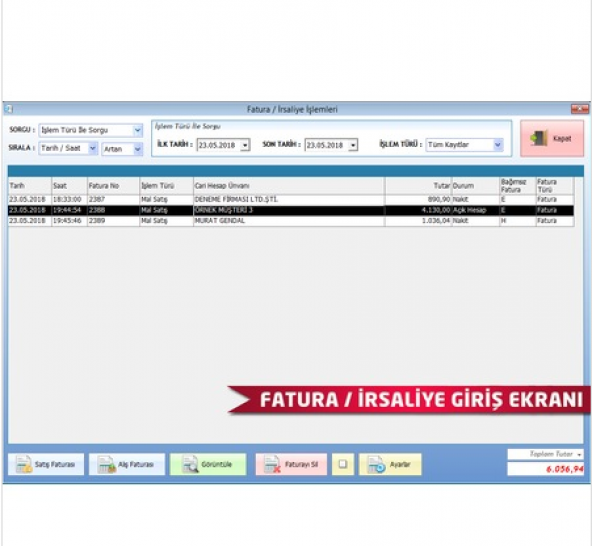 Fatura Yazdırma Programı + Stok + Kasa + Cari - 2
