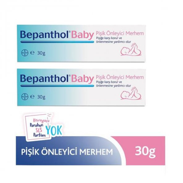 Bepanthol Baby Pişik Önleyici Merhem 30 Gr-2 ADET-SKT:04/23