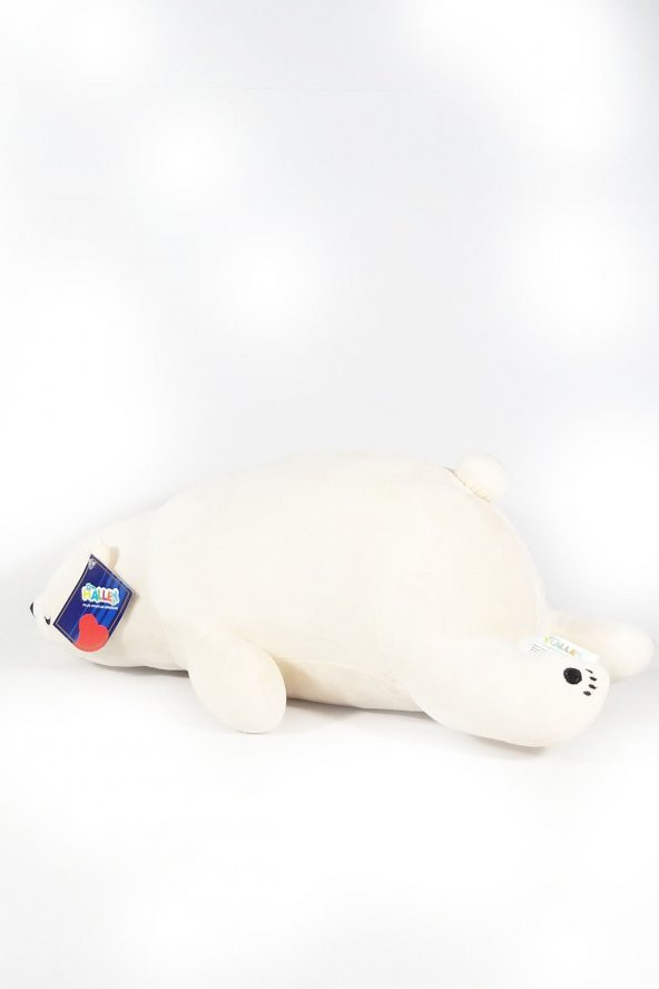 Peluş Yatan Yastık Kutup Ayısı 55 Cm Uyku Arkadaşı Hediyelik - 4