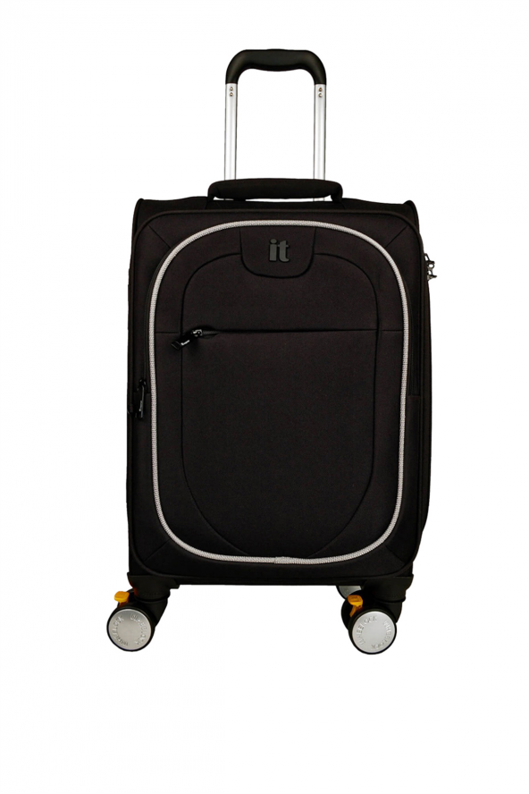IT Luggage 02228 Siyah Büyük Boy Kumaş Valiz