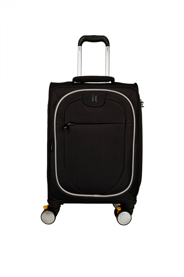 IT Luggage 02228 Siyah Orta Boy Kumaş Valiz