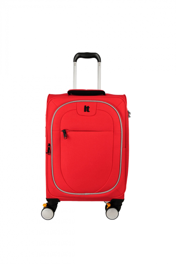 IT Luggage 02228 Kırmızı Kabin Boy Kumaş Valiz