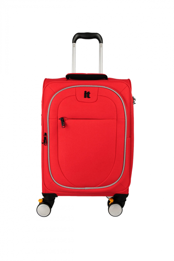 IT Luggage 02228 Kırmızı Orta Boy Kumaş Valiz