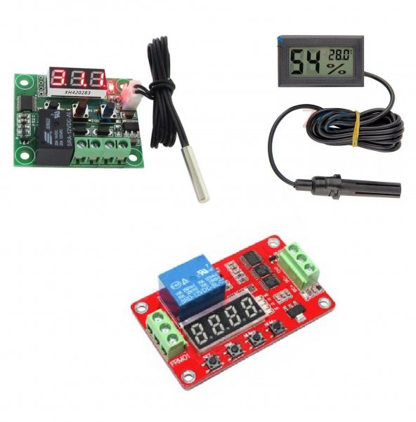 ISI KONTROL W1209, ZAMAN AYARLI RÖLE FRM01, NEM VE ISI ÖLÇER