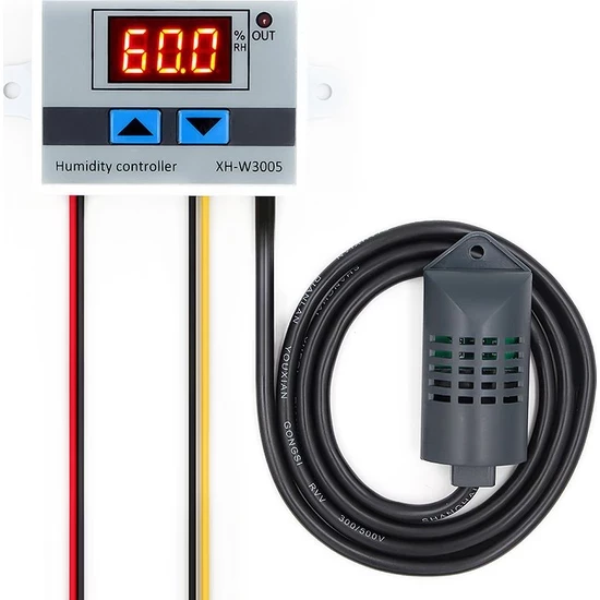 Dijital nem kontrol aleti 220V Enstrüman Ve Nem Sensörü Nem Kontrol Anahtarı Higrostat Higrometre - 3