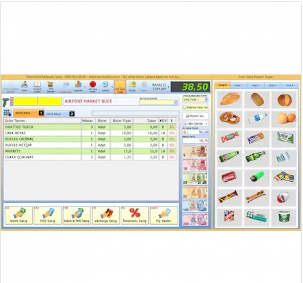 Dokunmatik Barkodlu Satış Sistemi Her Şey Dahil Sistem - 3
