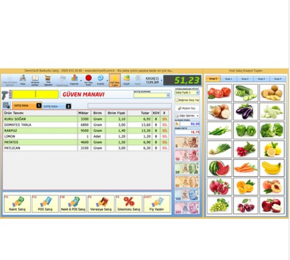 Dokunmatik Barkodlu Satış Sistemi Her Şey Dahil Sistem - 4