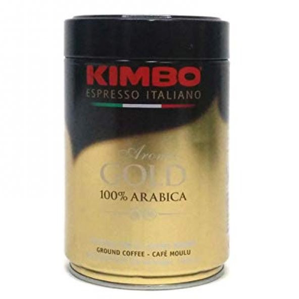 Kimbo Aroma Gold 100 Arabica Filtre Kahve (250 gr) Teneke Kutu