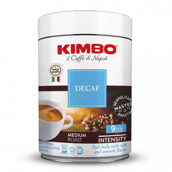 Kimbo Decaffeinato Filtre Kahve Teneke Kutu (250 gr)