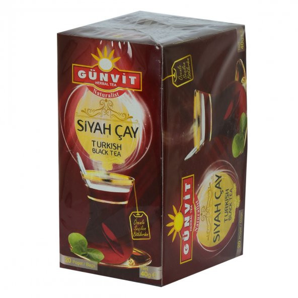 Günvit Siyah Çay 2 Gr X 20 Süzen Poşet 40 Gr - 3
