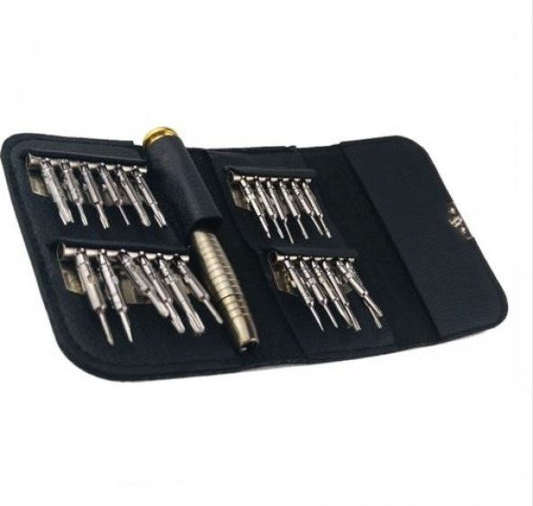 25 in 1 HASSAS TORX TORNAVİDA CEP TELEFONU TAMİR SETİ iPHONE ELEKTRONİK PC ONARIM TORNAVİDA SETİ - 4