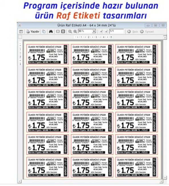 Barkodlu Market Satış Programı (Barpro Paket) - 7