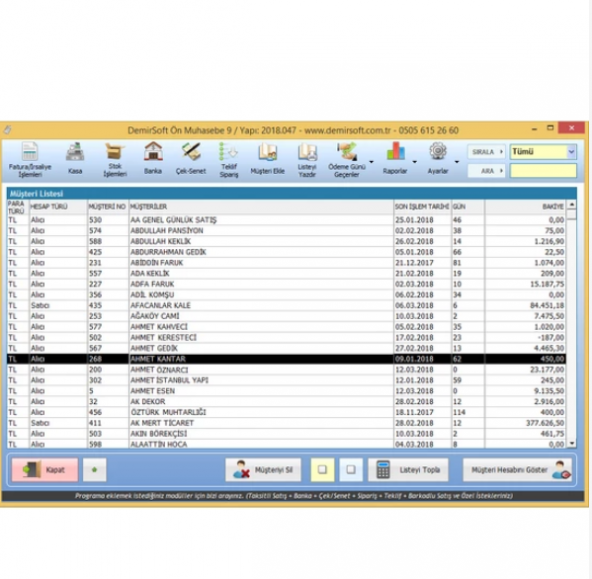 DemirSoft Ön Muhasebe Programı - 2