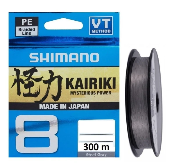 Shimano Kairiki 8 300m Steel Gray 0.23mm İp Misina ürün görseli 1