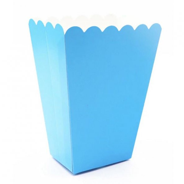 Mavi Renk Mısır (Popcorn) Kutusu (8 Adet) - 3