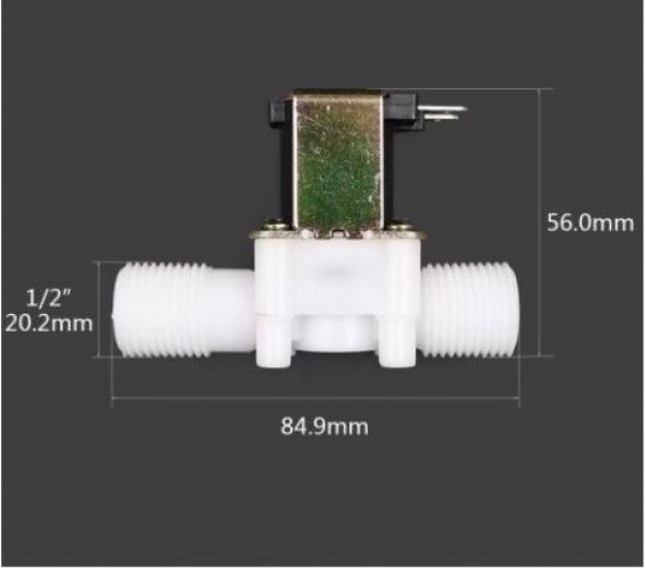 220 volt 1/2 ölçekli manyetik elektrikli Solenoid vana (valf) sulamada ,nemlendirme sisteminde - 2