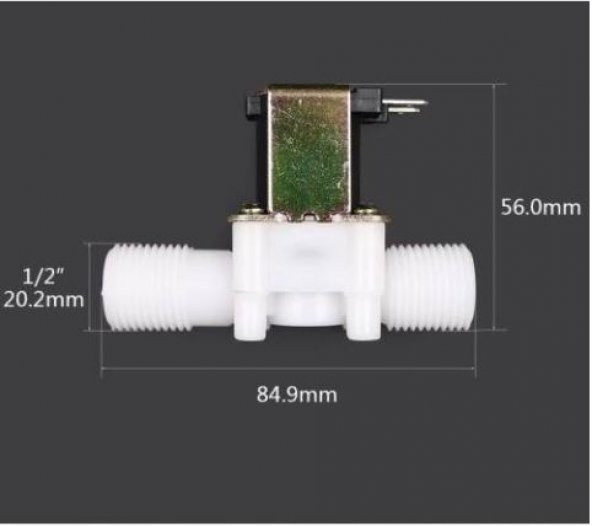 12 volt 1/2 ölçekli manyetik elektrikli Solenoid vana (valf) sulamada ,nemlendirme sisteminde