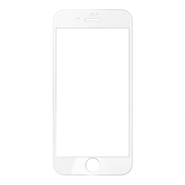 Bufalo iPhone 6 / 6s Ekran Koruyucu Seramik Nano 9D Tam Kaplama Beyaz - 3