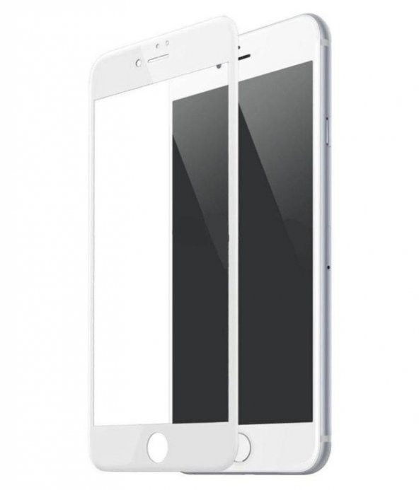 Bufalo iPhone 7 / 8 Ekran Koruyucu Seramik Mat Nano 9D Tam Kaplama Beyaz