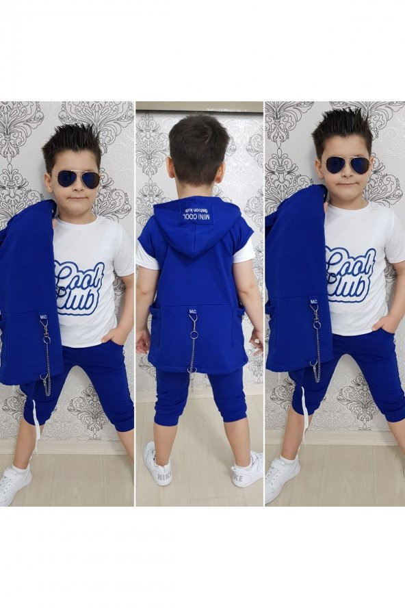 Erkek Çocuk Tarz Mavi kombin - 4